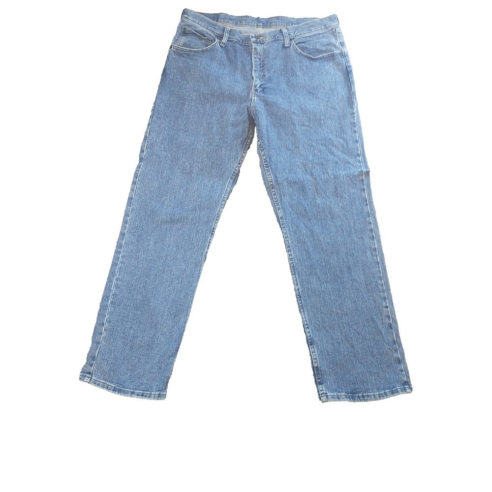 Wrangler Authentics Mens Relaxed Fit Medium Wash Stretch Jeans 36x30 9WRLAVS